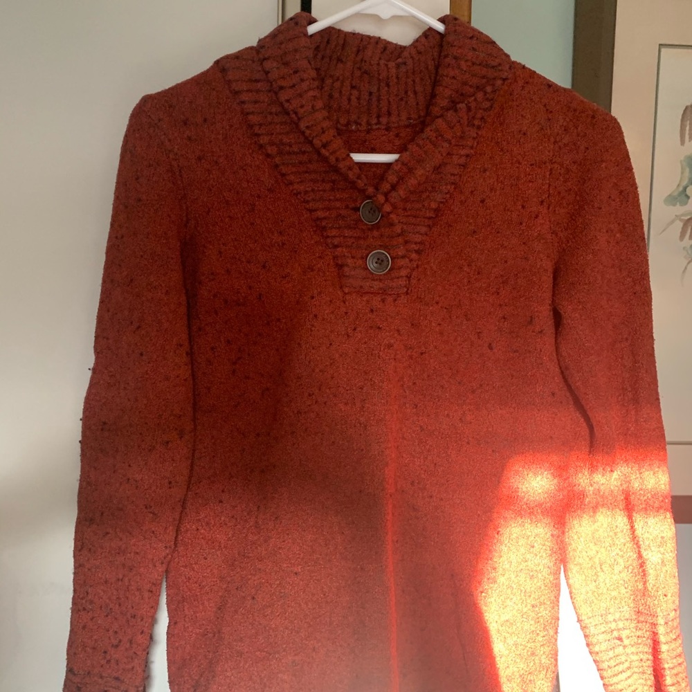 Orange comply sweater